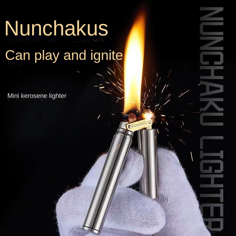 Fire Starting Kit - Compacte nieuwe messing aansteker winddicht mini
