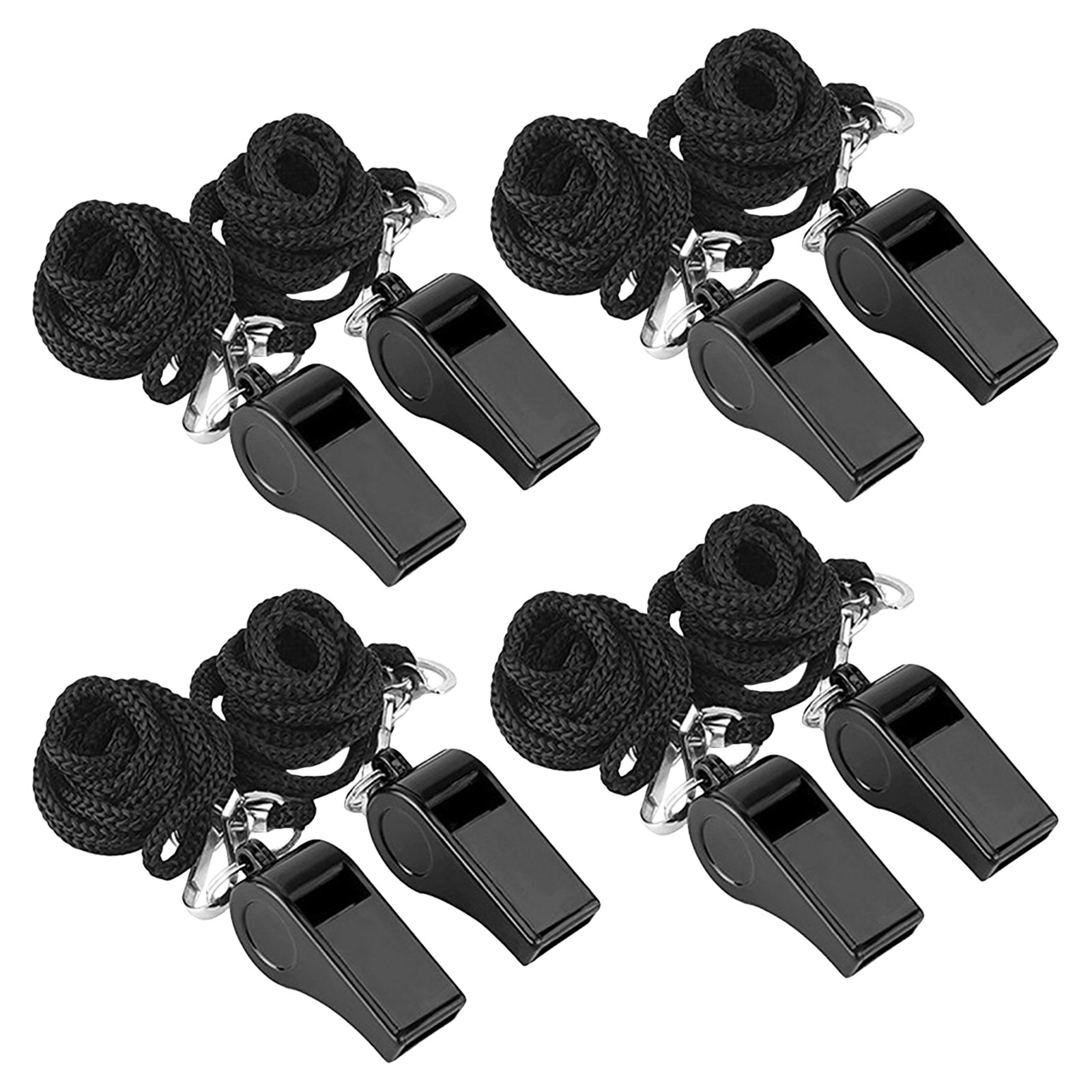 Emergency Whistle Loud - 8 stuks metalen, draagbare noodfluitjes voor