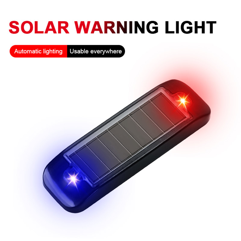Sos Light Strobe - 1Pc Zonne-Energie Waarschuwingslampje Anti-Diefstal Alarm Led