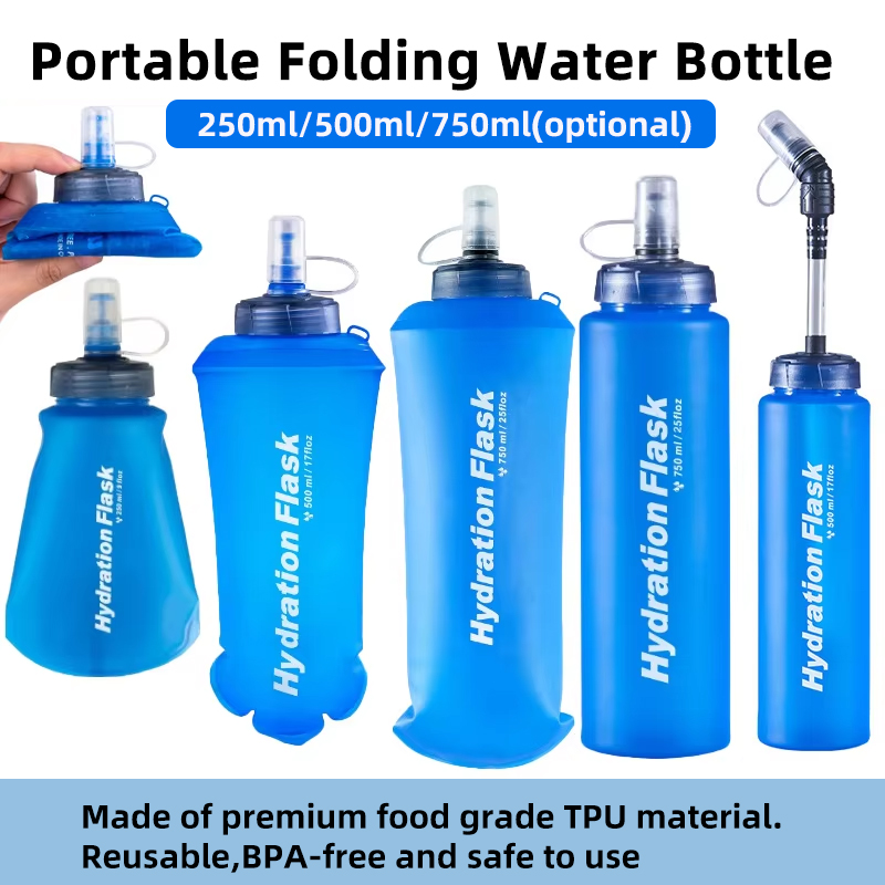 Water Bag Collapsible - 250 ml 500 ml 750 ml